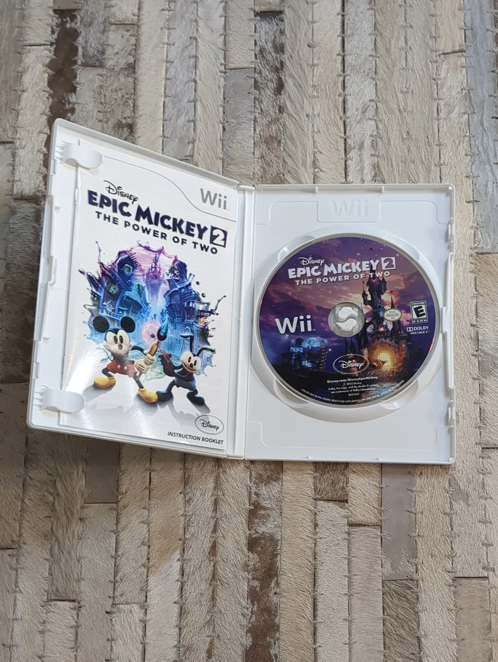 Disney Epic Mickey 2 The Power Of Two Nintendo Wii Video Game Tested & Playable